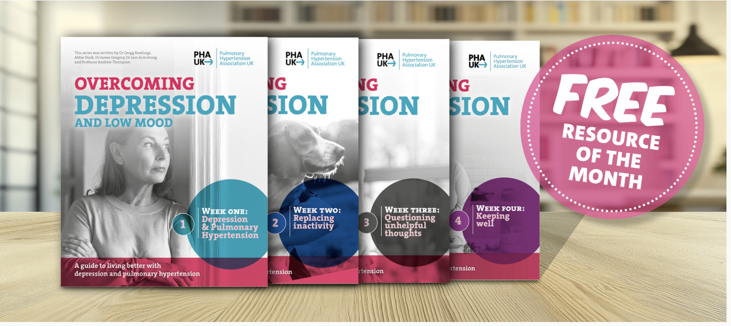The UK’s pulmonary hypertension association free resource of the month is a four week program to address depression